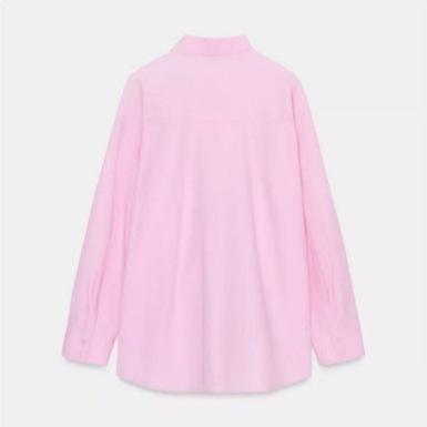 1116 Spring New Women's Clothing High Quality Commuter Fashion Loose Back Pleated Design Shirt 1111111
