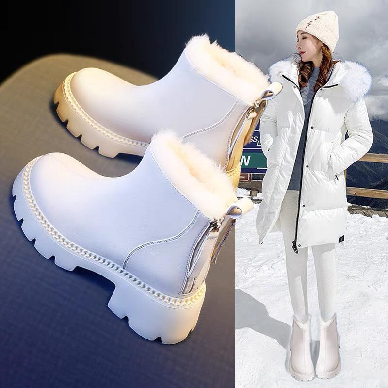 

Snow boots 2024 new winter shoes women s shoes winter winter velvet two cotton shoes thickened warm snow cotton boots 35