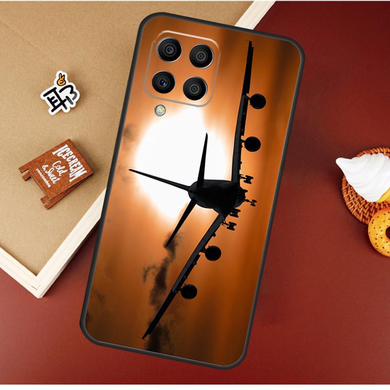 Airplane Plane Aircraft Case For Samsung Galaxy M55 M35 M15 M56 M36 M16 M06 M31 M13 M33 M53 M12 M32 M52 M14 M34 M54