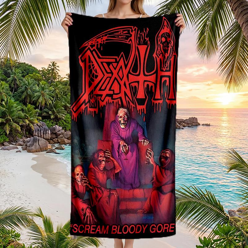 Death Fashion Beach Towel: Ideal for Summer Adventures Soft, absorbent and quick drying suitable for swimming and bathing