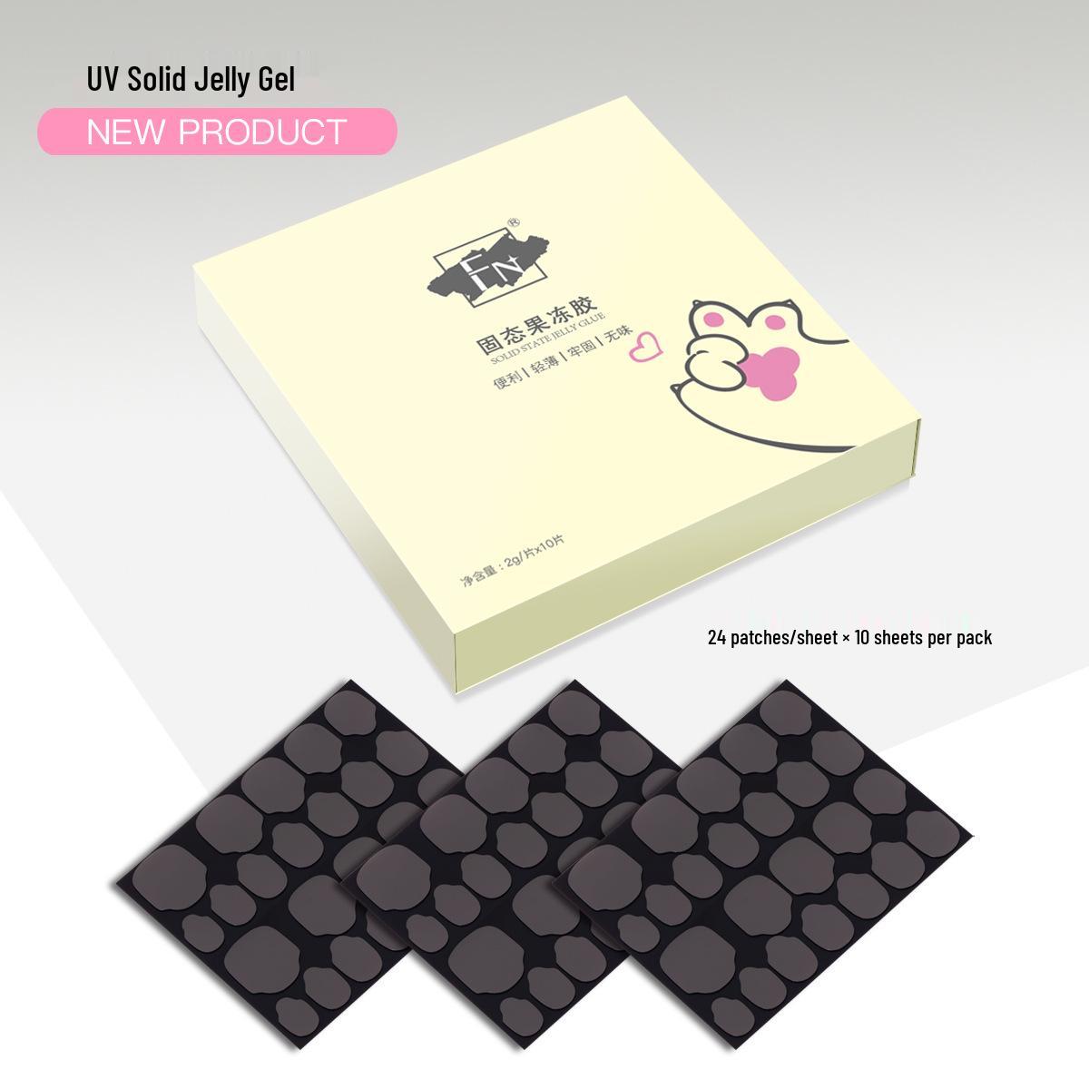 FN Long-lasting Removable Double-sided UV Jelly Nail Adhesive Cover Film UV Jelly Glue