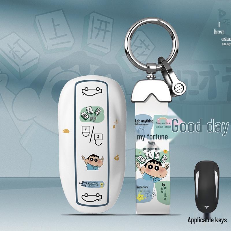 Tesla Model 3/Y Card Key Case, Cute Protective Cover for Model X/S Keys
