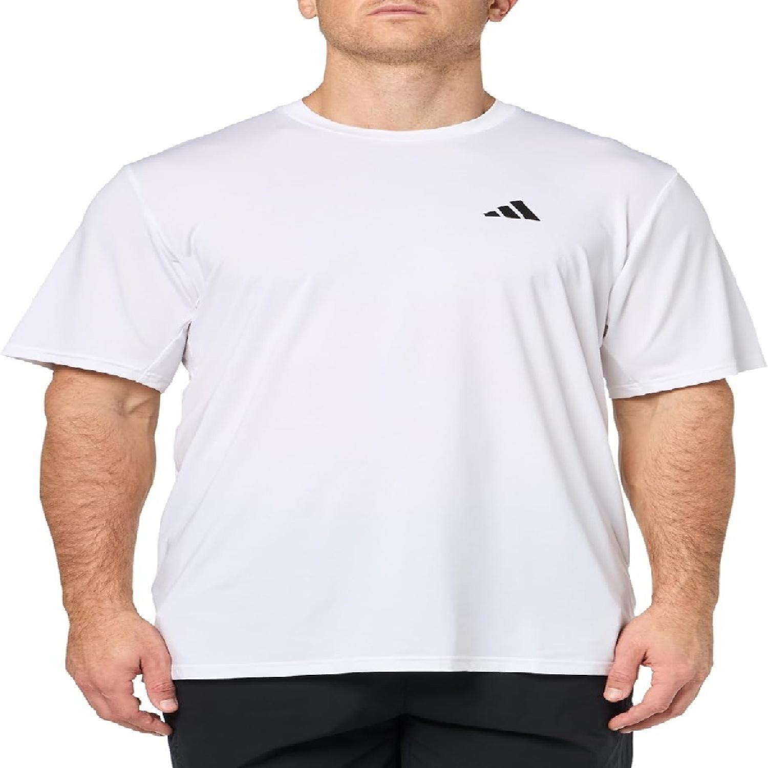 

Мужская эластичная футболка для тренировок adidas Essentials S белый