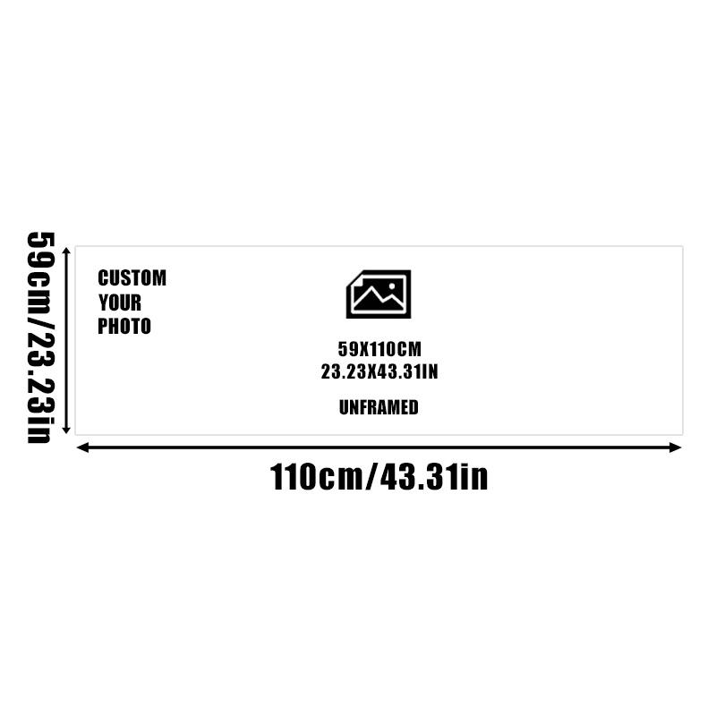 Personalised Frameless Home Wall Decor,Anniversaries,Family Photos,Landscape Art,Custom Prints of Film,Anime and Music Pictures,HD Stickers