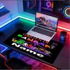 Custom Name Personalized Game Rainbow Friends Pattern Mousepad, Laptop PC Desk Mat, Decorative Desk Mat for Home Keyboard Pad Gift