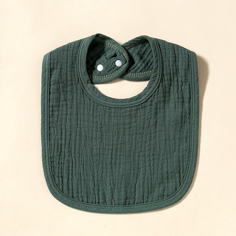 Cotton Gauze Baby Bibs Autumn New Solid Color Infant Bib Newborn Burp Cloths for Kids Boy Girl Spring Soft Feeding Saliva Towel