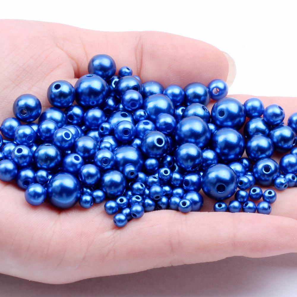 18g Perforated Imitation Pearl Beads: No Peeling/Fading - Cream Glue Hair Clip for DIY Handmade Bracelets & Small Accessories.