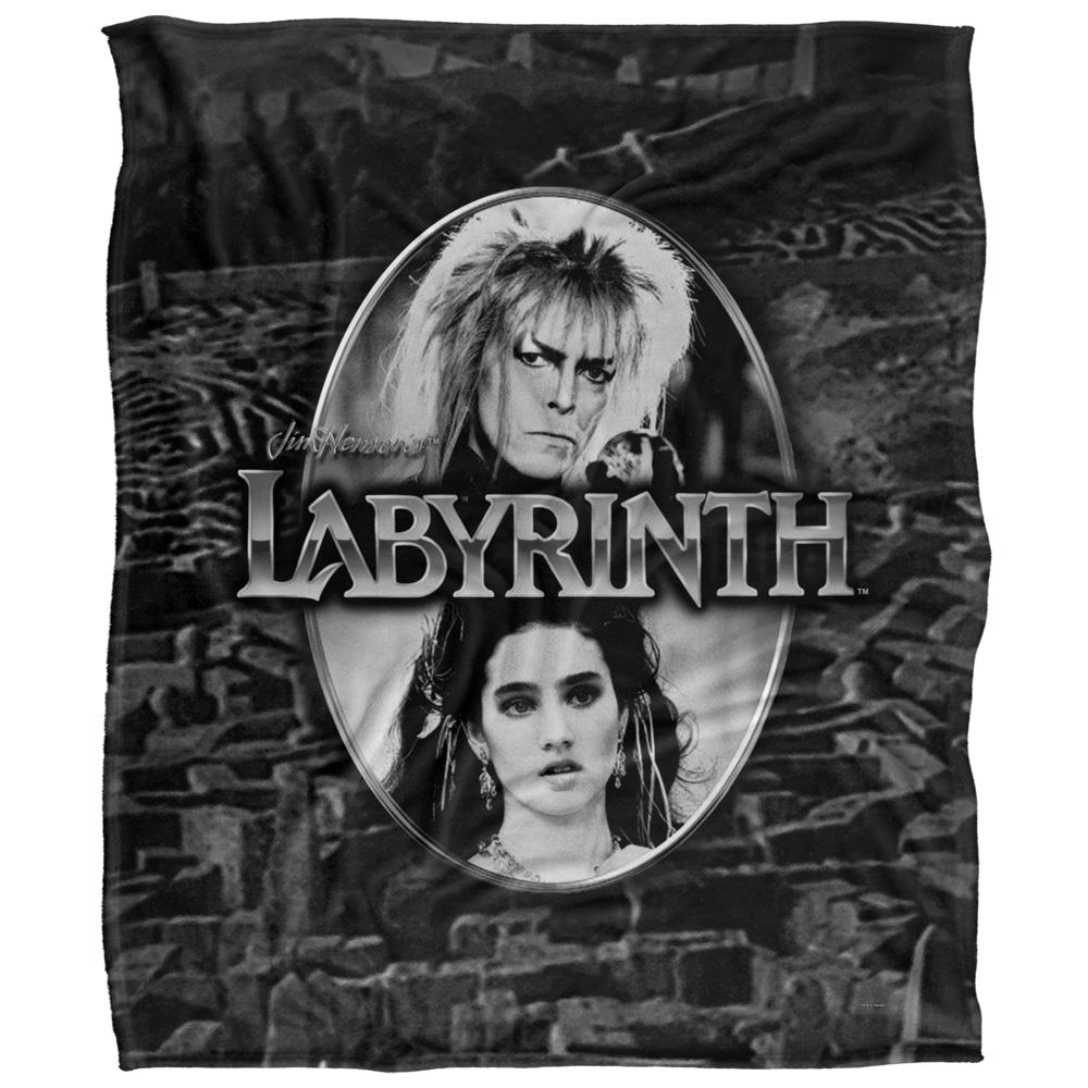 Labyrinth Maze Silky Portrait Supersoft Blanket