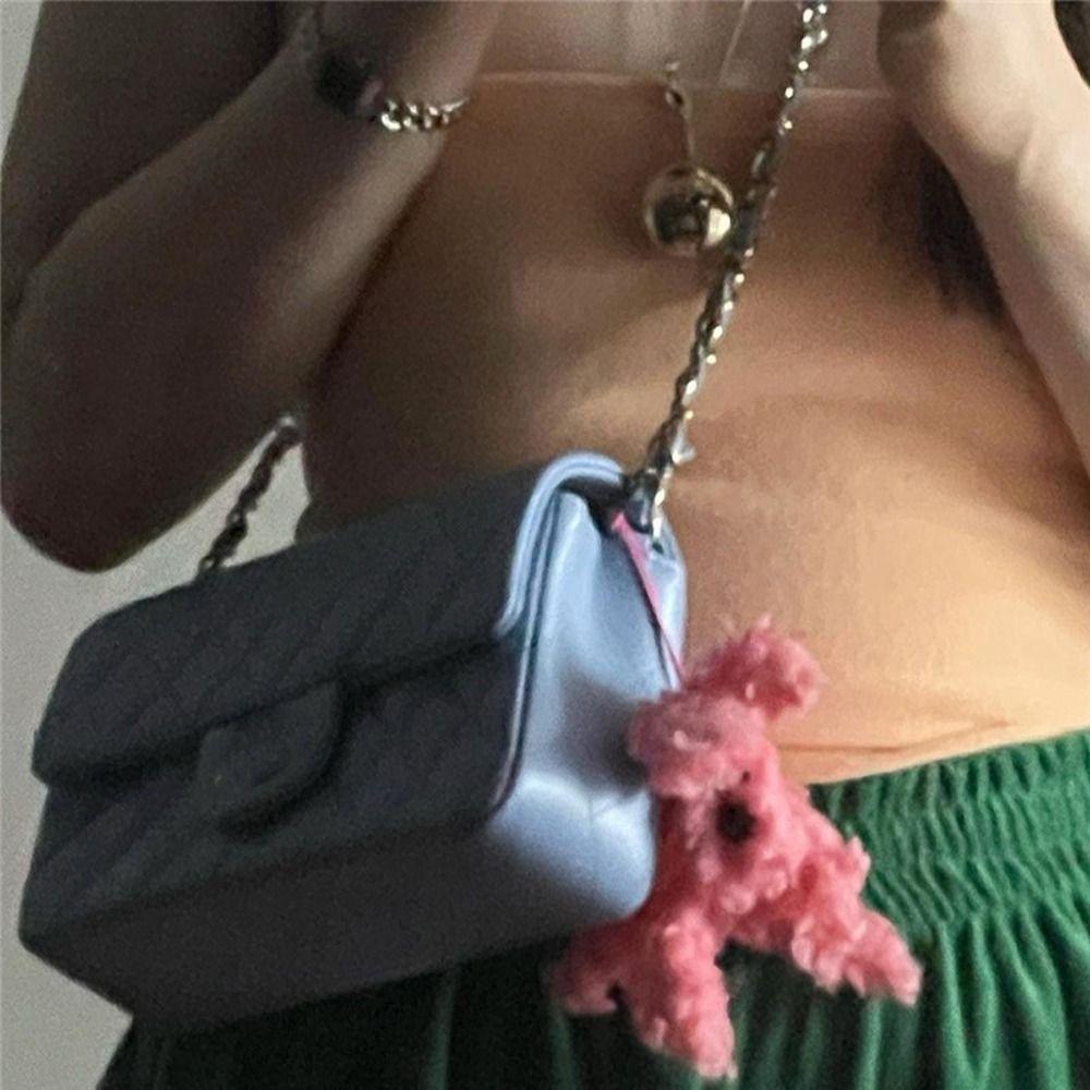 

Trendy Key Ring Frog Bear Plush Couple Bag Accessories Car Key Chain Bag Pendant Girl Key Chain bear