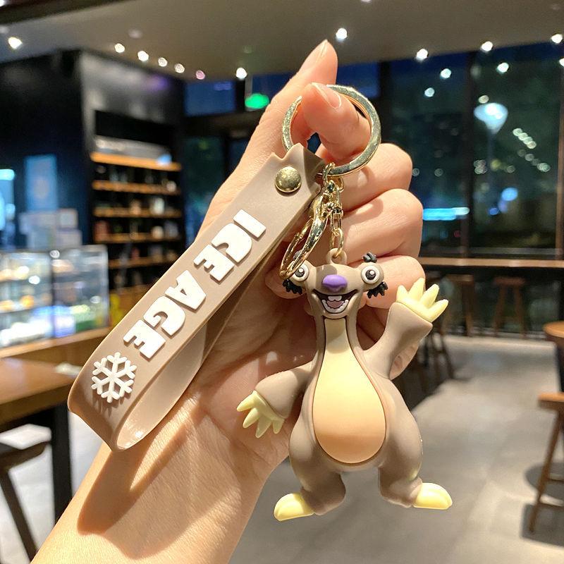 Cartoon Animal Ice Age Keychain Sid Key Chain Ice Age Male And Female Couples Back Bag Pendant Large