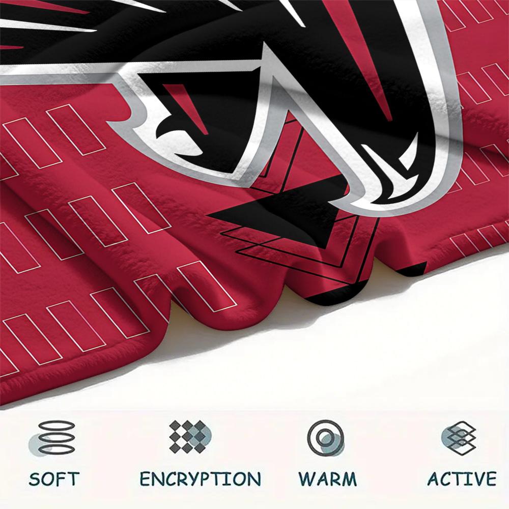 Atlanta Falcons Print Flannel Blanket, High quality Comfortable for All Seasons, Home Decor, Warmth and Comfort, Perfect for Christmas Gifts