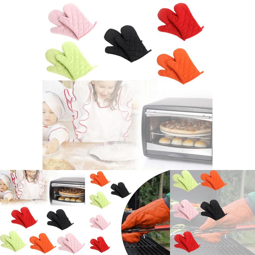 Verdickte Mikrowellenhandschuhe Backofen Spezial Hitzebeständig Rutschfest Hochtemperatur Beständig Küchenhandschuhe