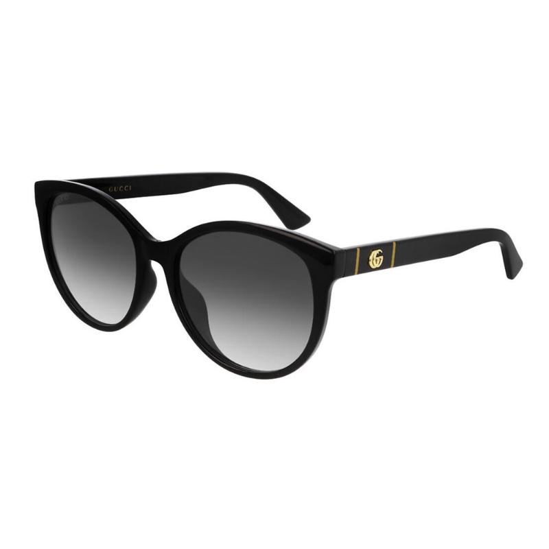 GUCCI Round Frame Gold Double G Standard UV Protection Square Sunglasses Men's
