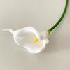 Real Touch Artificial Calla Lily Flower 13.4" Lifelike Faux Flower Branch for DIY Wedding Bouquet Home Indoor Table Centerpiece
