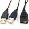 Highly Speed USB2.0 Y Splitter USB Splitter Cable for Simultaneous Charging and Data Syncing with Durability 28AWG Wire
