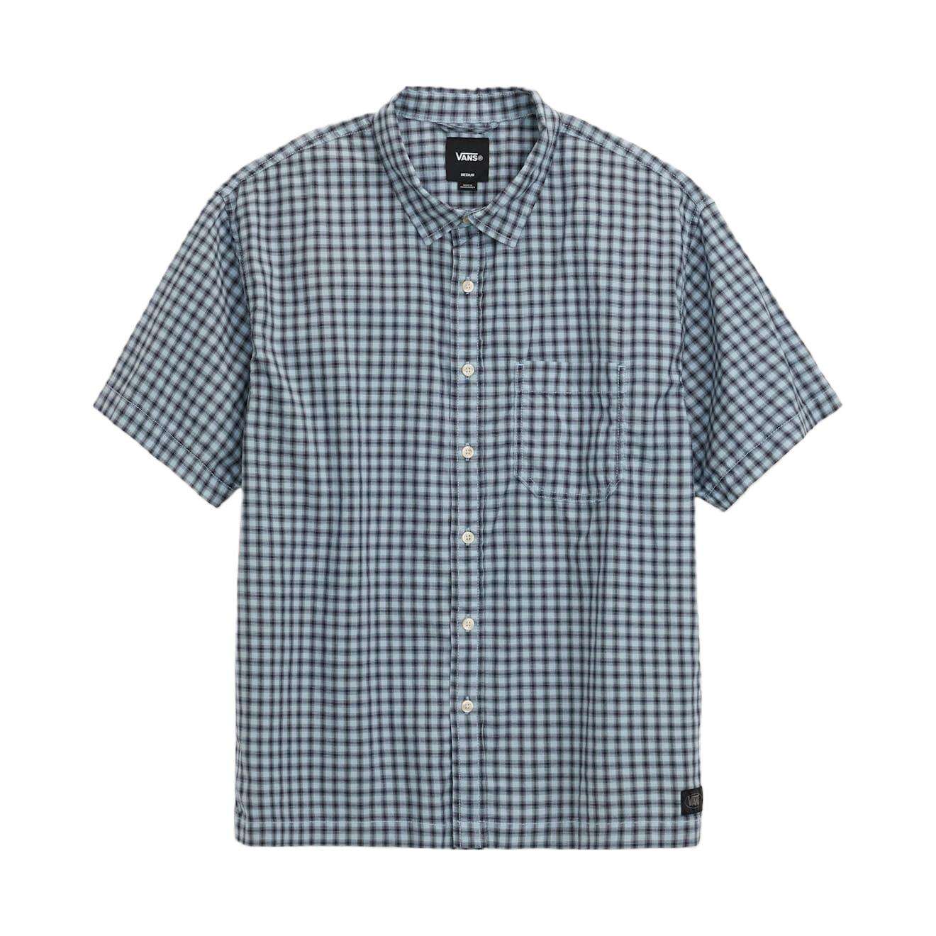Vans Plaid Button-Down Short Sleeve Shirt Men shirts VN000TA6GCK S
