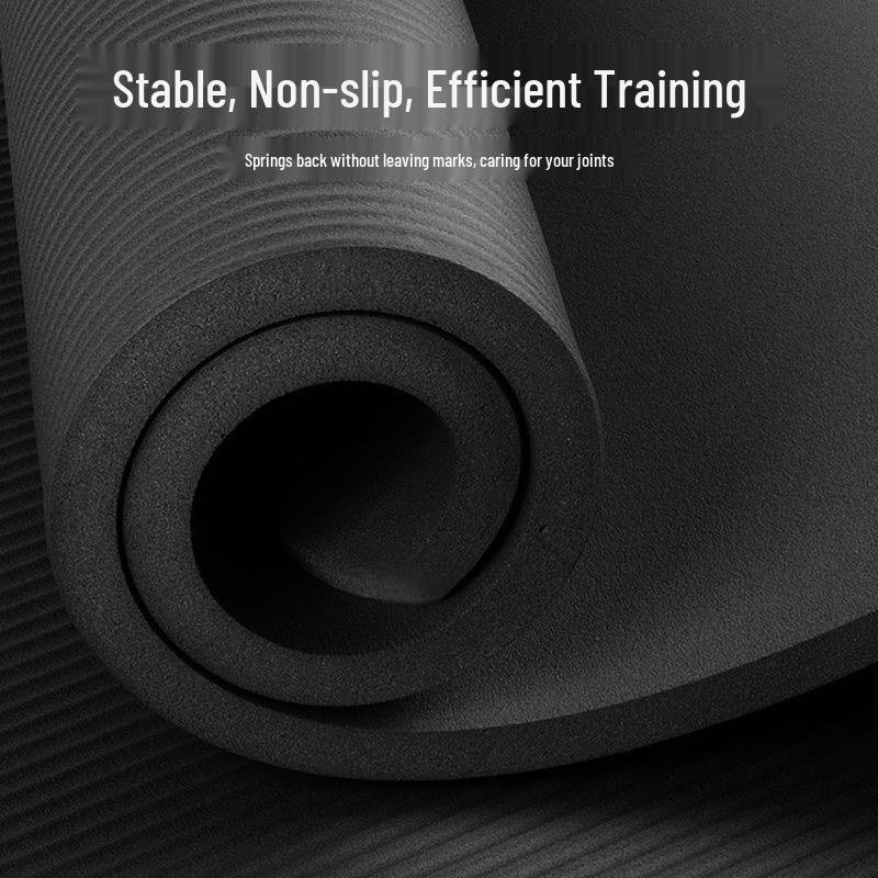 Men's Non-slip Thick Yoga Mat for Fitness and Exercise