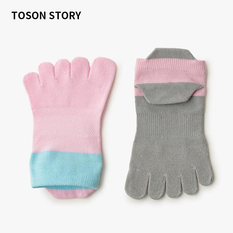 Womens Toe Socks Mesh Breathable Thin Low Cut Sports Cotton