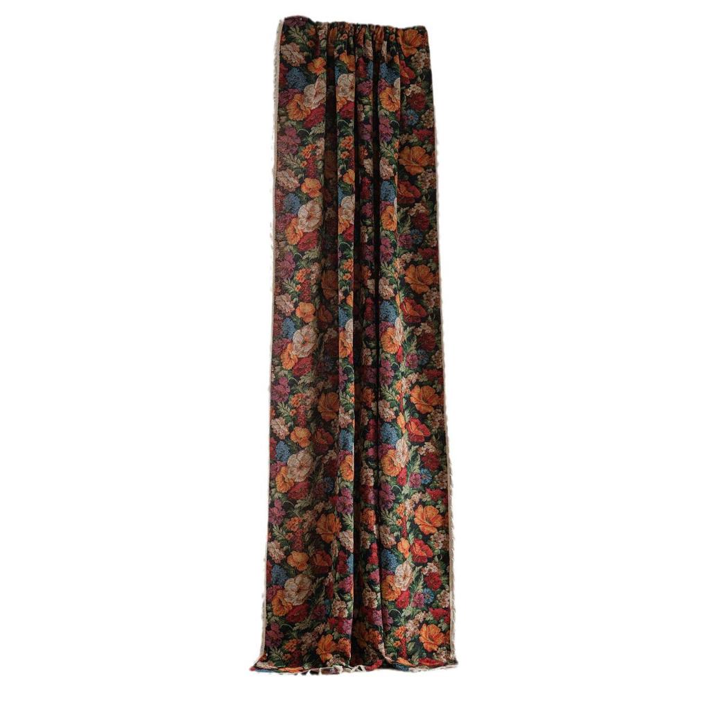Imanqi Yun Floral Jacquard Halbverdunkelnde Küchen- & Erkerfenstervorhänge