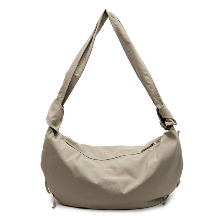 Simple Nylon Drawstring Tote Bag Women's Shoulder Bag