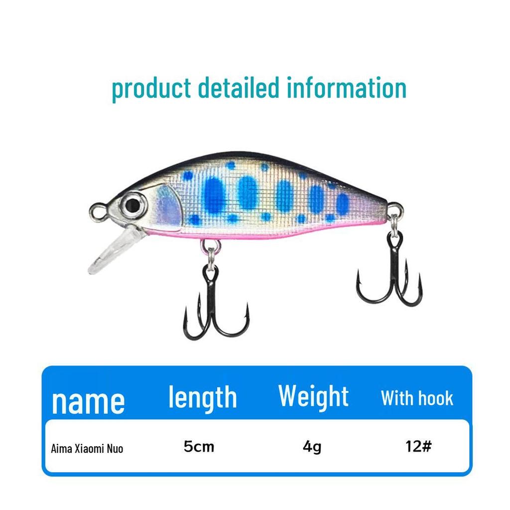 Ema Minnow 5cm 4g Sinking Lure: Multi-color ABS Fishing Bait