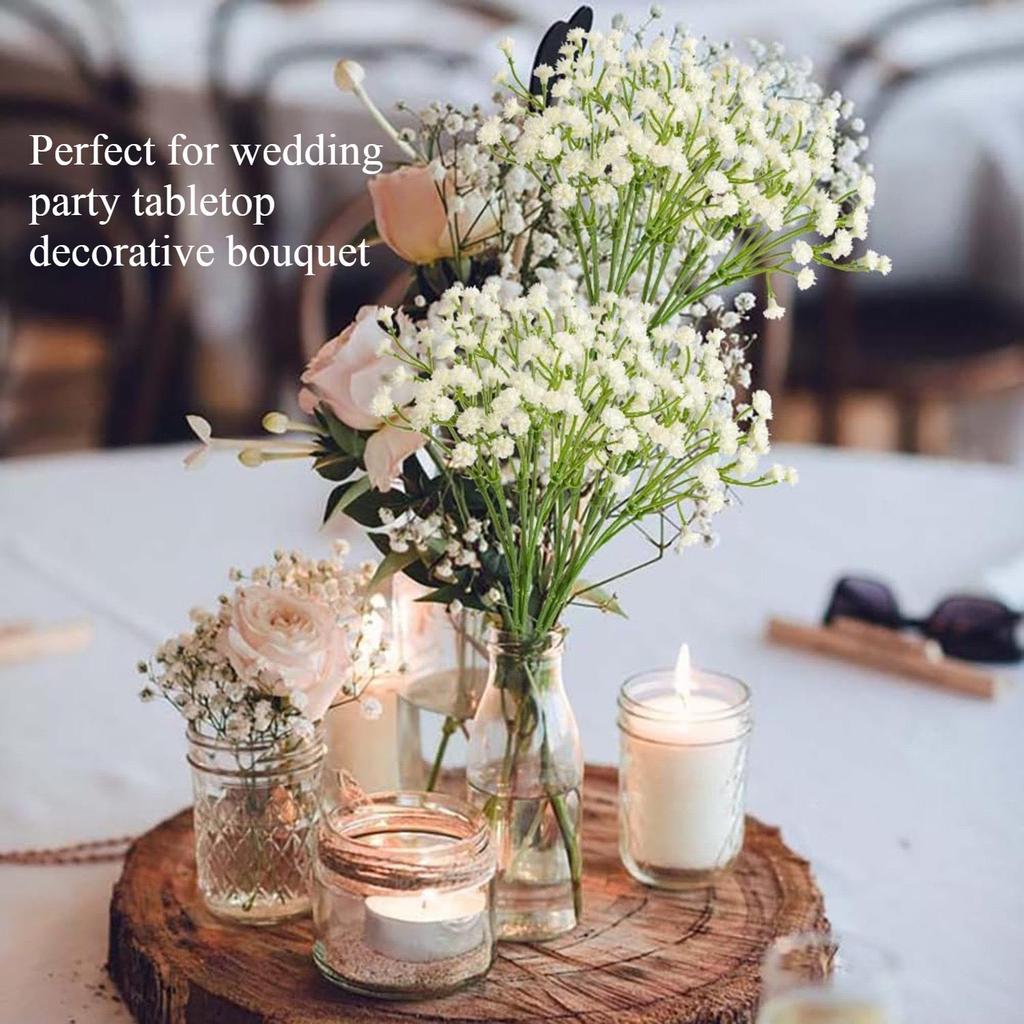 1ks měkký plastový gypsophila umělé květiny 22cm Real Touch Gypsophila Mini kytice pro svatbu domácí dekorace