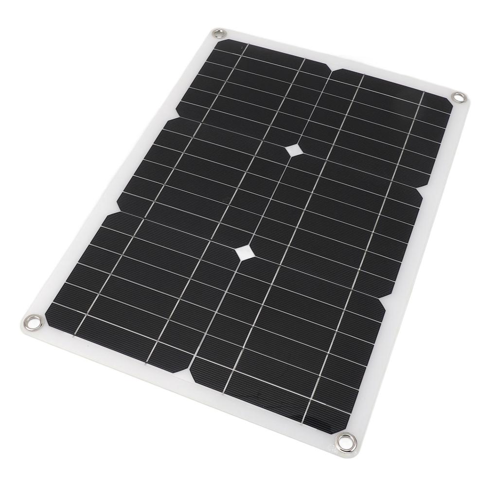 18V 20W Portable Solar Panel Semi Flexible Monocrystalline Waterproof Solar Charge Panel for