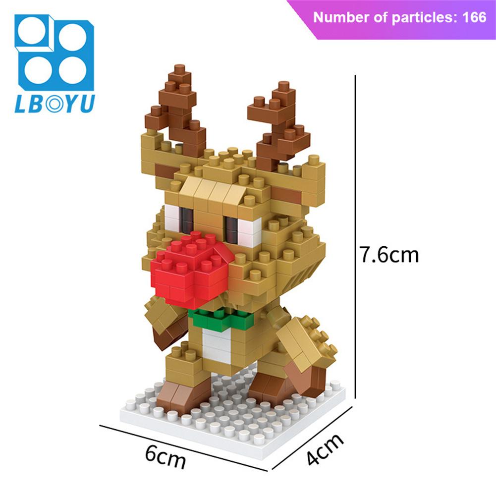 Buon Natale Babbo Natale Blocchi da Costruzione Poupée di Neve Alci Cartone Animato Mini Action Figure Modello Bambole Giocattolo Bambini Capodanno Regalo Xmax