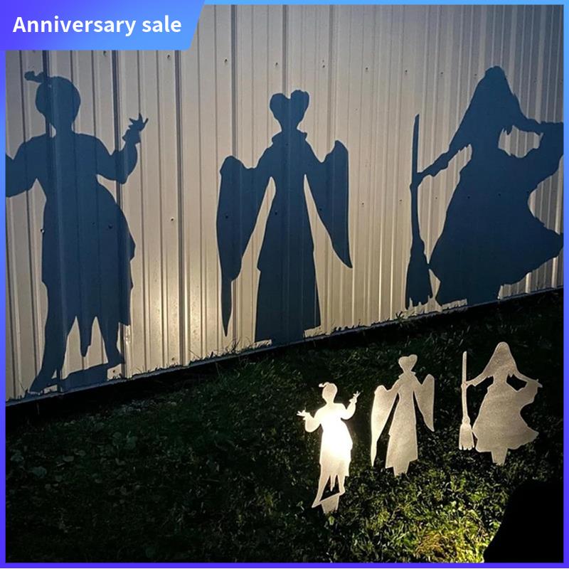 AD23-Halloween Shadow Projector, Garden Projection Ground Ornaments, Halloween Metal Decoration