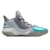 Li Ning Swift Wind Cushioning Slip Resistant Mid top Basketball Shoes Men's Shark Gray ABPR061-3