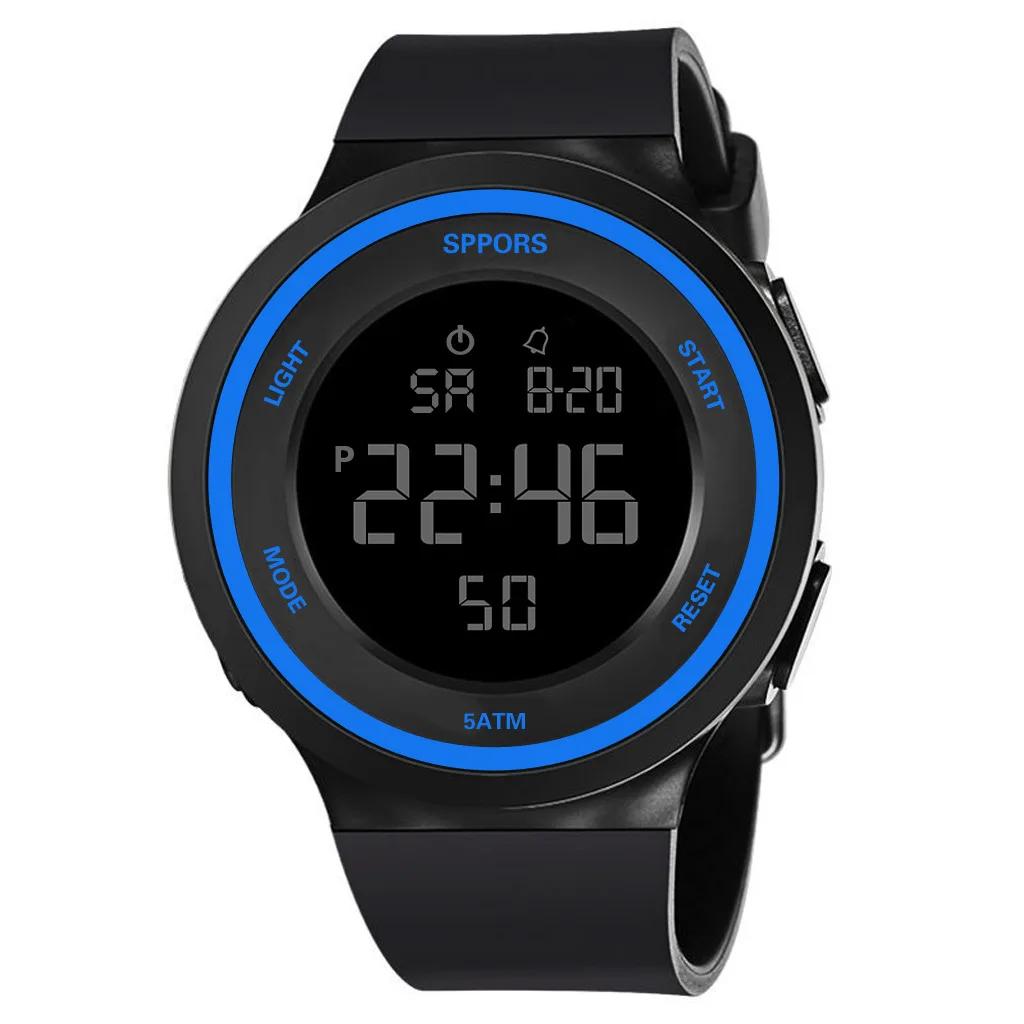 Waterproof Led Watches for Men Outdoor Sports Men Digital Led Quartz Alarm Men Wrist Watch Fashion Electronic Watch New