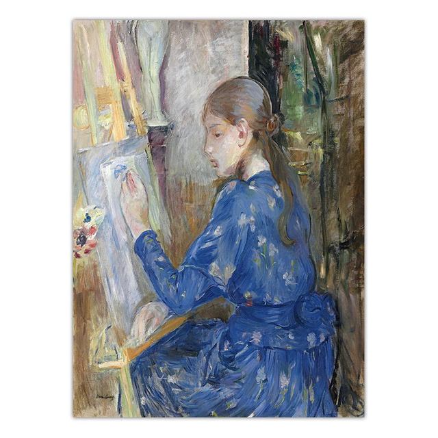 Oil Painting On Canvas Vintage Home Decoration Print Art Wall Pictures Poster Printings Paintings A Woman with An No Frame