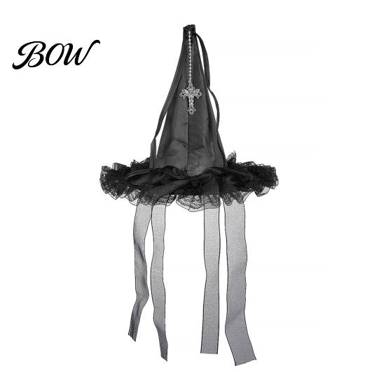Decorative Spider Pendants Halloween Witch Hat Hanging Decor, Web Ribbon Prop Wizard Party Accents for Party, Dark Costume Accessory Masquerade Themed