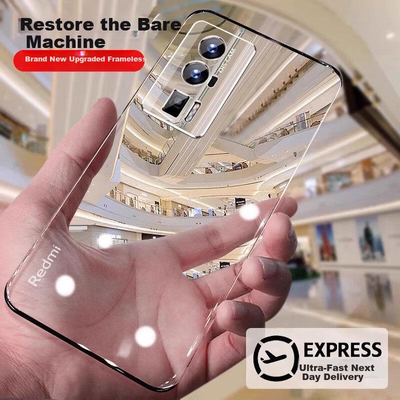 Phone Case for Redmi K60/60Pro, Xiaomi RedmiK60Pro Shockproof, Anti-Fingerprint, Ultra-Thin, Borderless, Fully Transparent Lens Protectio