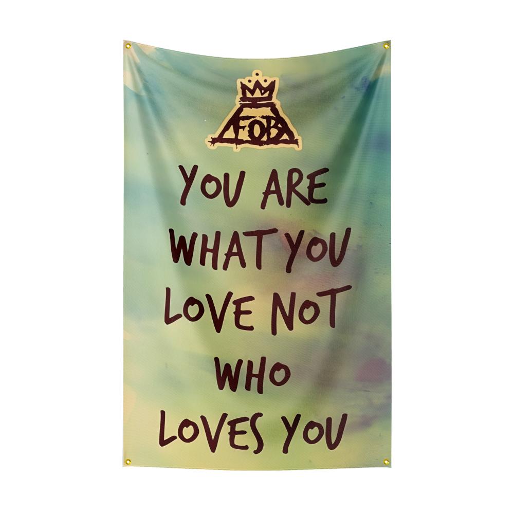 Ffall Out Boy Flag Rock Music Band Banner   Hd Printing Tapestry Exhibition Music Band Fans Garage Decor