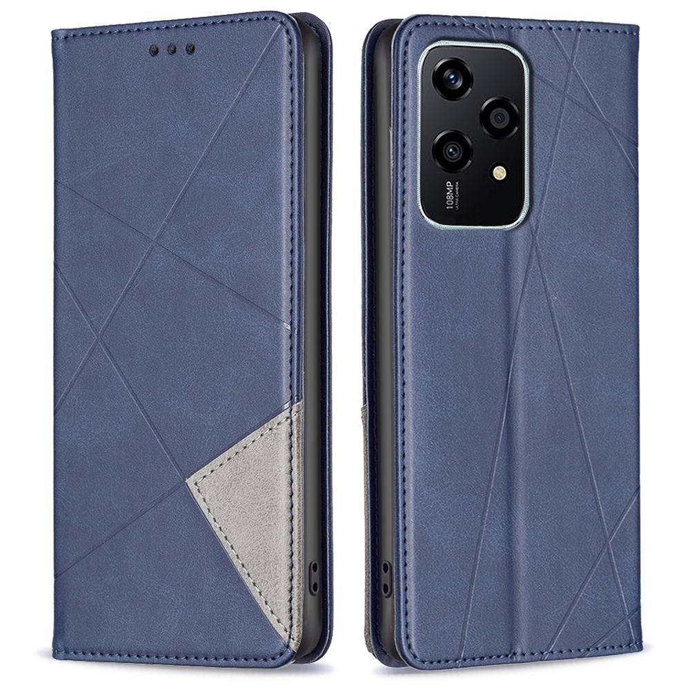 For Honor 200 Lite Case Rhombus Imprint PU Leather Phone Cover with Card Slots