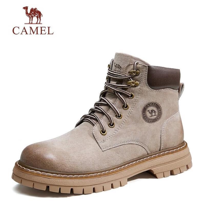 Camel Men's Retro Work Martin Boots