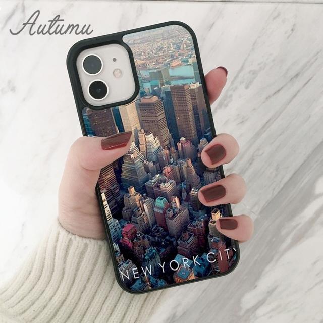New York City Phone Case for iPhone 11 12 13 14 Pro Max Mini X XR XS SE 2020 5 6S 7 8 Plus Samsung Galaxy S21 S22 Cover Shell