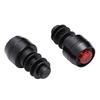 Bike Handlebar End Light Aluminum Alloy 3 Lighting Modes Mini Turn Signal Rear Security Light for Cycling Black