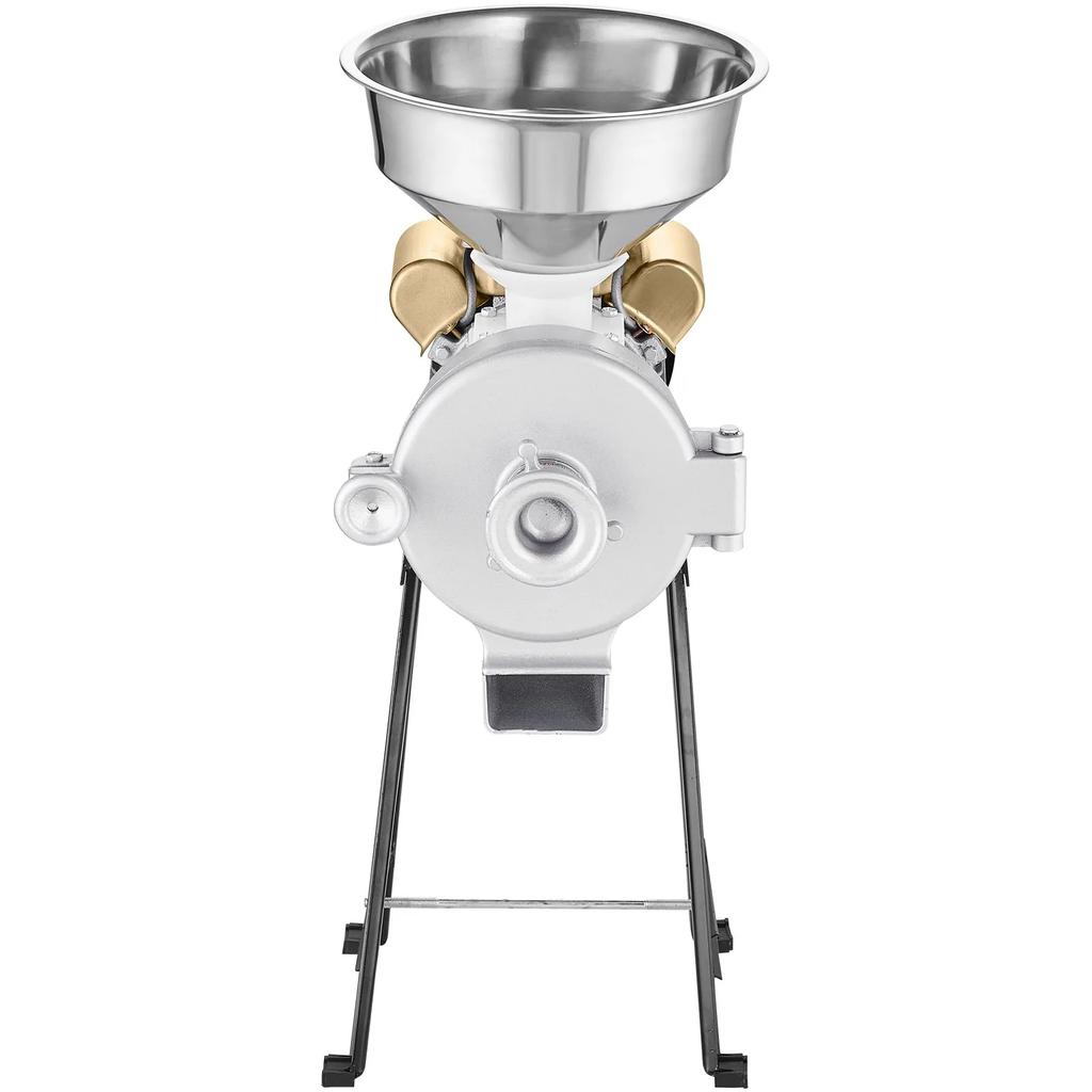 VEVOR Elektrische Getreidemühle, 3000W Gewürzmühlen, Kommerzielle Maismühle mit Trichter, Pulvermaschine mit einstellbarer Dicke