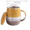 Ceramic Tea Separation Cup with Filter and Lid Milk Mug Multifunctional Water Cup  Breakfast