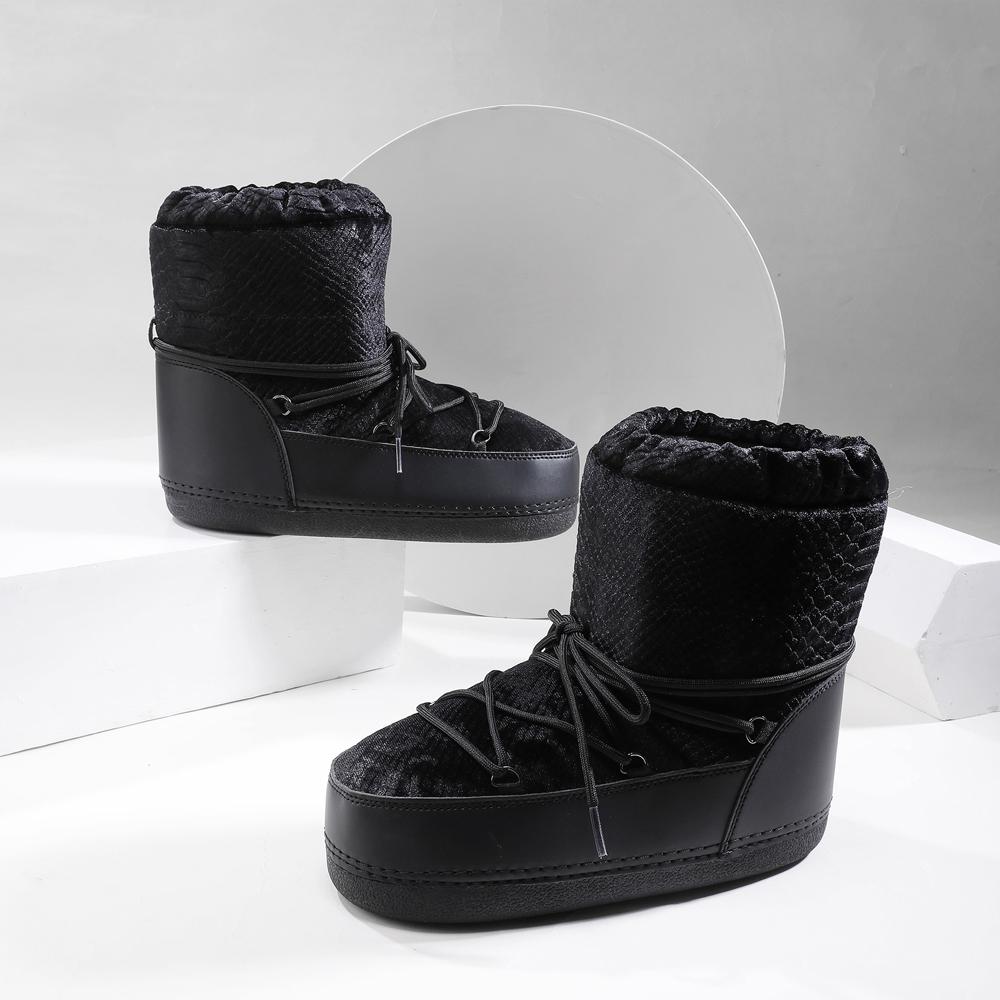 

Зимові снігові черевики для батьків і дітей, нековзкі водонепроникні товсті теплі плюшеві лижні черевики для жінок, чоловіків, лижні черевики для хлопчиків і дівчаток 39