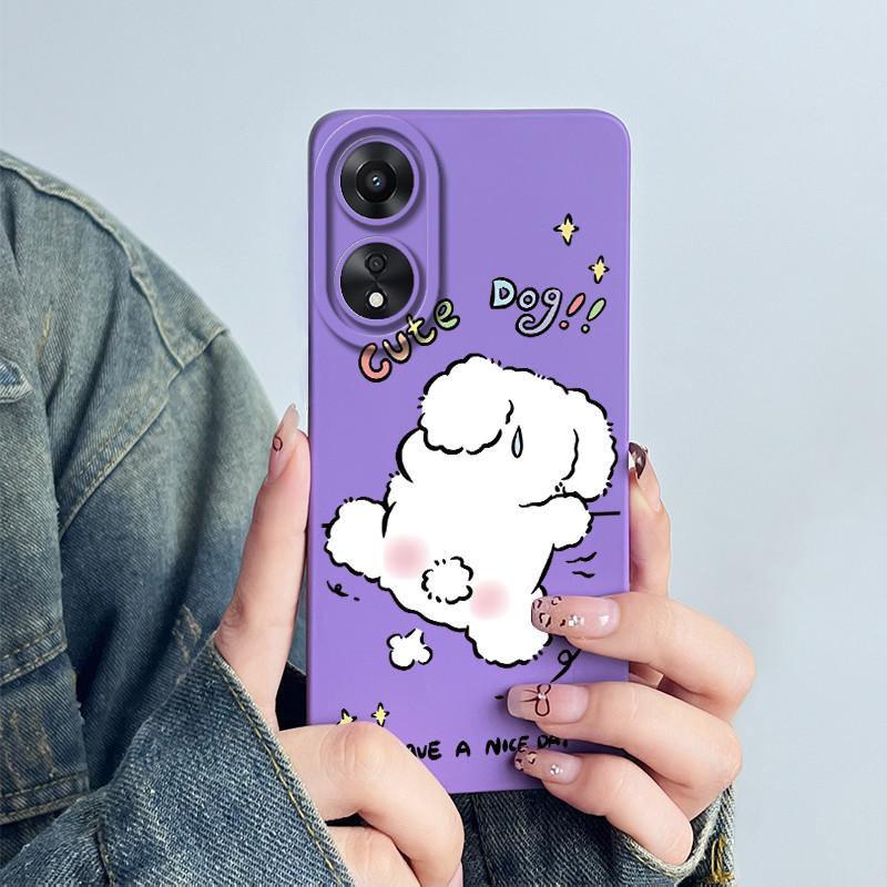 For OPPO A78 4G Phone Case CPH2565 Cover Soft Silicone Cute Panda Flower Boys Girls Painted Shell Funda Protective Casing Coque