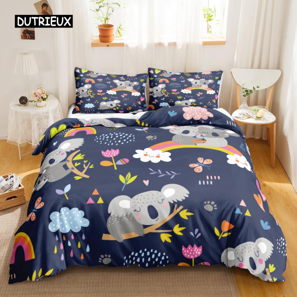 Cartoon Duvet Cover Set Car Theme for Kids Teens Twin Queen King Size Polyester Bedding