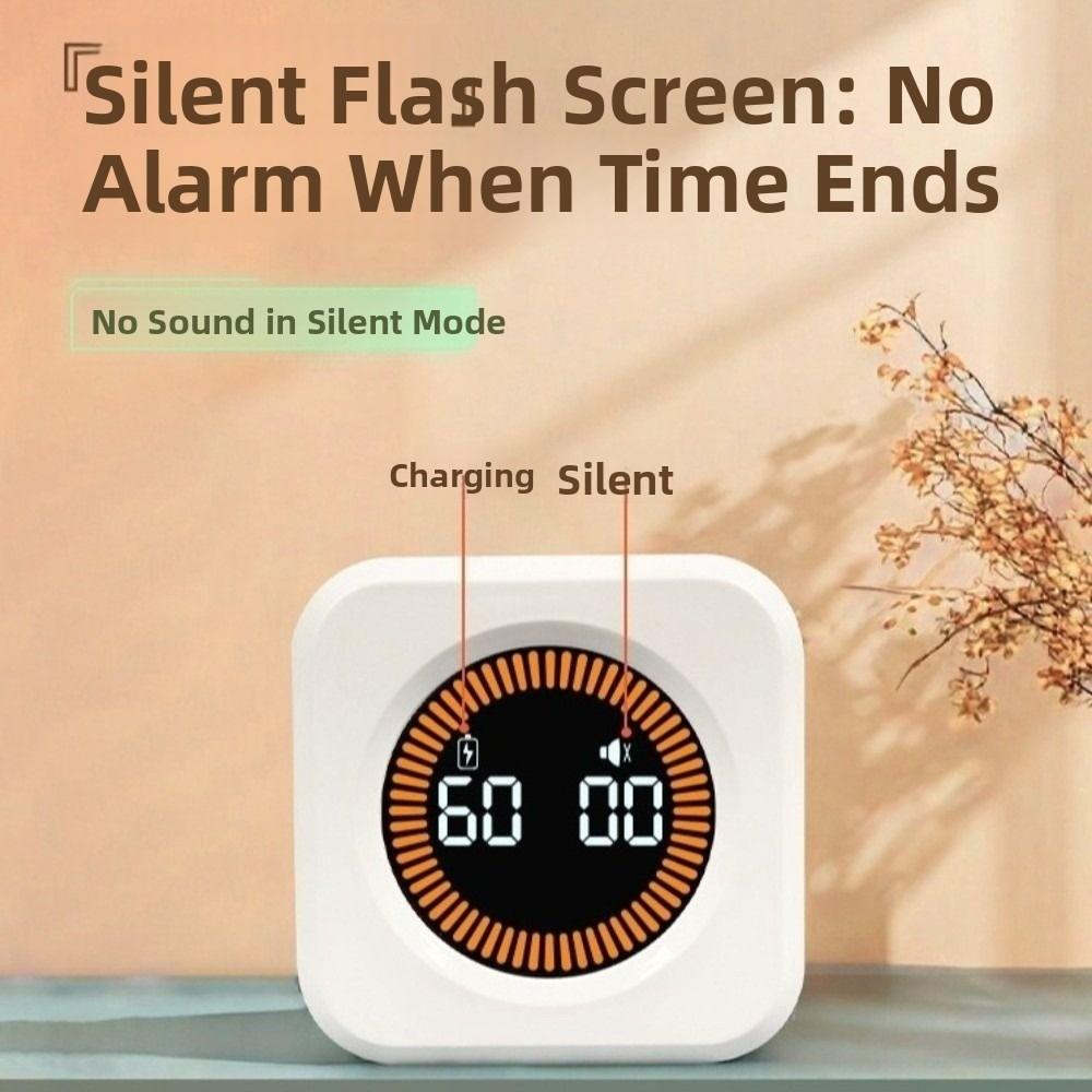 LED Display Productivity Cube Timer 4 Preset Time Countdown Timer  Office Productivity