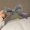 Sparkling Bowknot Crystal Hairpins For Women Luxury Full Rhinestones Hair Clip Wedding Hair Accessories Birthday Jewelry Gifts