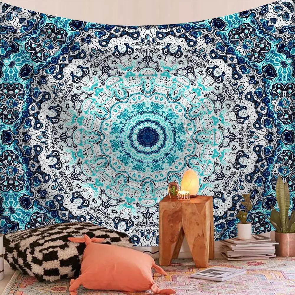 VIKAMA Vintage Ethnic Style Tapestry Elegant Printing Bohemian Style Bedroom And Living Room Decorative Tapestry
