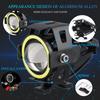 Additional LED Spotlights with Fog Light Capabilities for Clear Night Motorcycle Riding