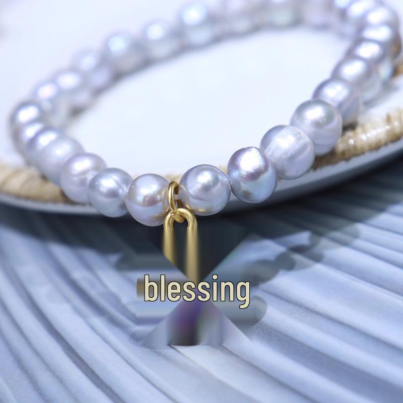 8-9mm Freshwater Pearl Bracelet: Elegant Spring Korean Style Jewelry Gift for Mom or Best Friend