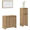 VidaXL Ensemble De Meubles Salle De Bain 3 Pcs Bois D'ingénierie, Armoire De Salle De Bain, Placard De Salle De Bain, Meuble 3328564